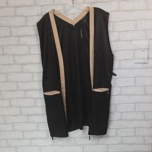 Victoria secret black sleeves robe size xs nwt